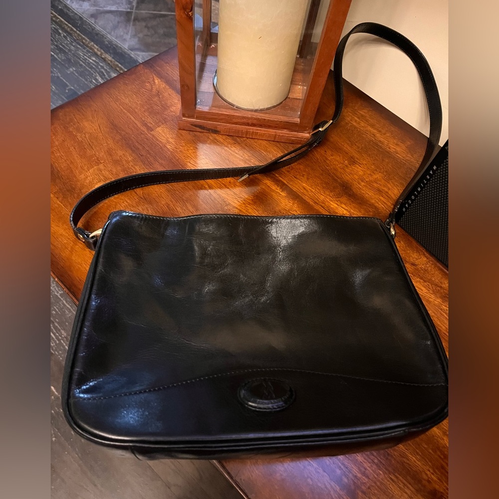 Maryann Rosenfeld Leather Crossbody Bag View 3